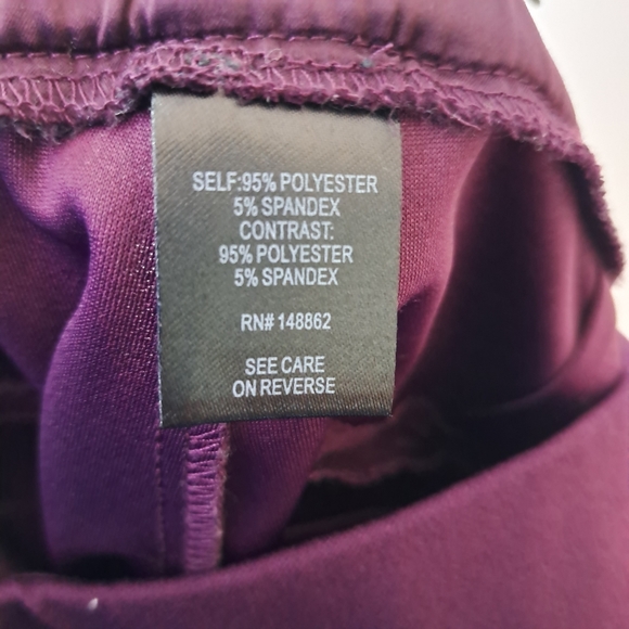 Torrid Pull On Stretch Wide Leg Crop Pants In Plum - Picture 7 of 10